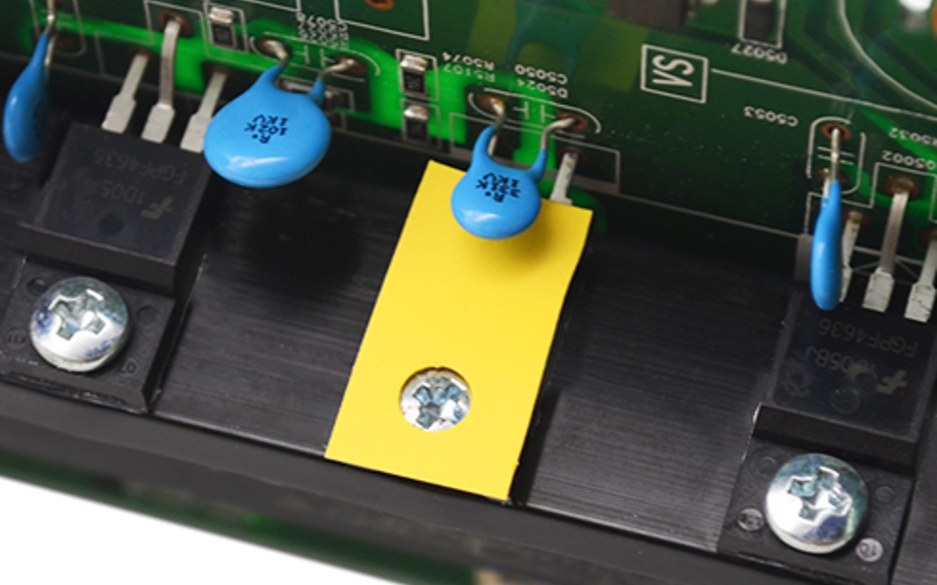 High-voltage isolation application between PCS power modules and liquid cold plates